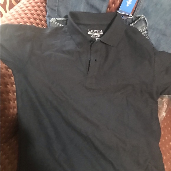 Boys Size 14-16 School Uniform Polo Stretch Shirts. - Picture 1 of 2